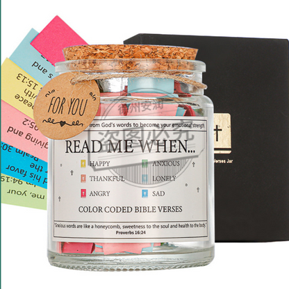 Jorvello™ Handmade Bible Verse Glass Jar