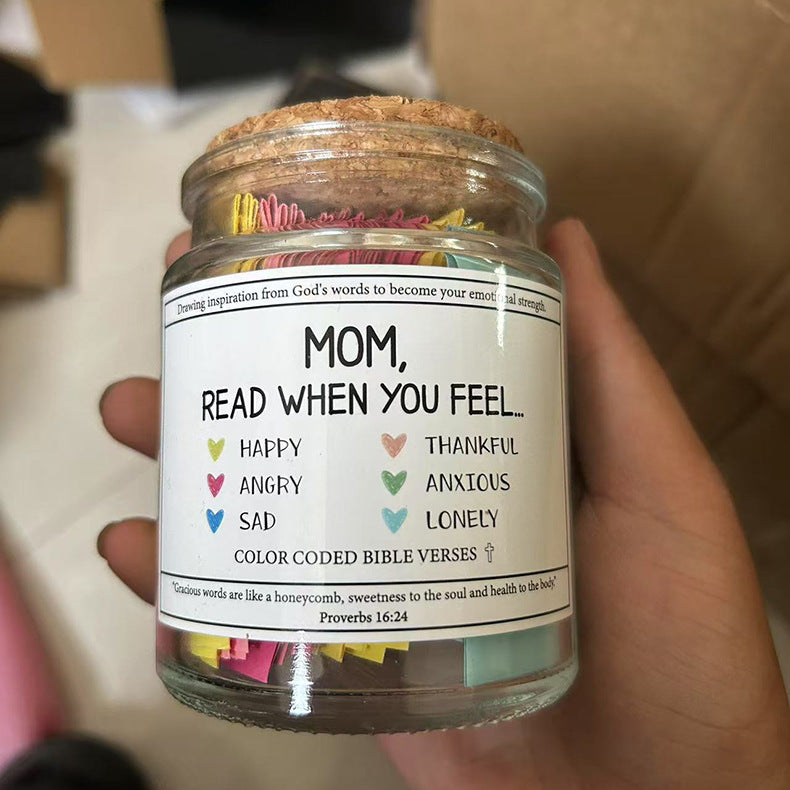 Jorvello™ Handmade Bible Verse Glass Jar